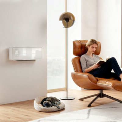 B&Q -  2000W Ceramic Electric Heater With FanWall MountedWhite