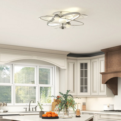 Homcom Ceiling Fan With Light And Remote & App Control Led Ceiling Fan Light from B&Q