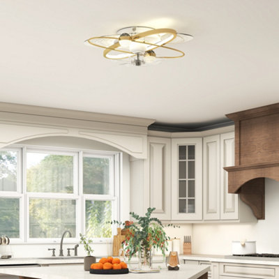 Homcom Ceiling Fan With Light And Remote & App Control Led Ceiling Fan Light from B&Q