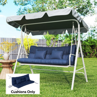 Outsunny Outdoor Seat Cushions Back Cushion With 2 PillowsSeat Pads from B&Q