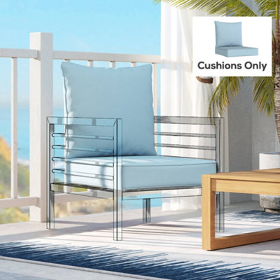 Outsunny Seat And Back Cushion SetFade Resistant Replacement Cushion from B&Q