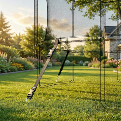 Sportnow 4Pcs Trampoline Anchor Kit32 Cm Galvanised Trampoline Stakes from B&Q