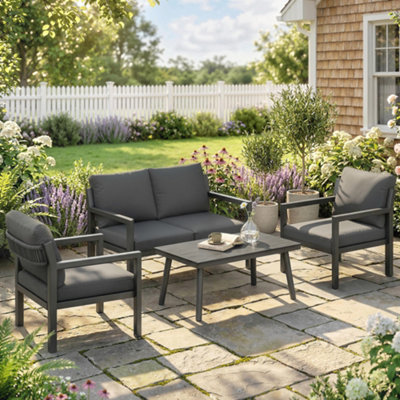 Outsunny Rattan Garden Furniture SetOutdoor Furniture Conversation Set from B&Q