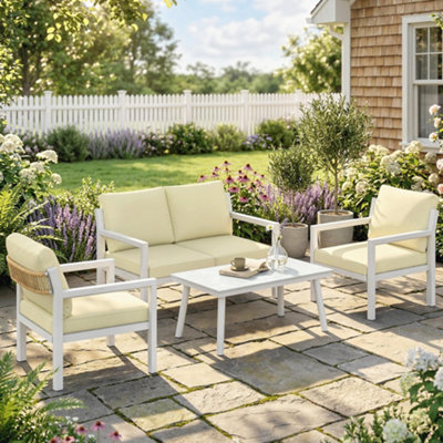 Outsunny Rattan Garden Furniture SetOutdoor Furniture Conversation Set from B&Q