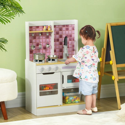 B&Q -  Kids Play KitchenPretend Play Kitchen For Ages 3+ YearsWhite