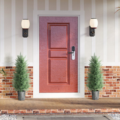 B&Q -  Artificial Cypress Trees With Pe Leaves For Indoor Outdoor Set Of 2