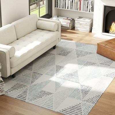 Homcom Non-Slip Large Rug For Living Room 290 X 200 Cm, Multi-Coloured