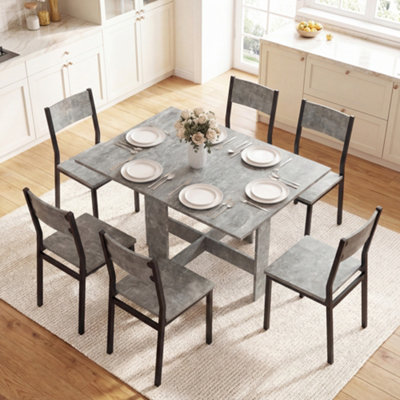B&Q -  Wooden Folding Table Writing Desk Grey