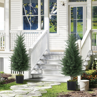 B&Q -  Set Of 2 Decorative Artificial PlantFake Plants For Home Decor