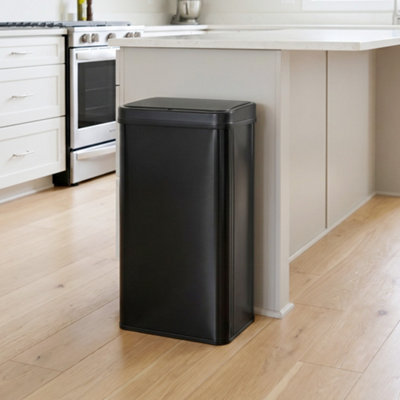B&Q -  Kitchen Bin With Fast Motion Sensor50L Stainless Steel Sensor Bin