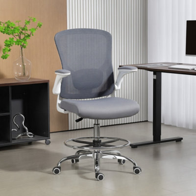 B&Q -  Ergonomic Tall Office Chair360 Degree Swivel Task Stool