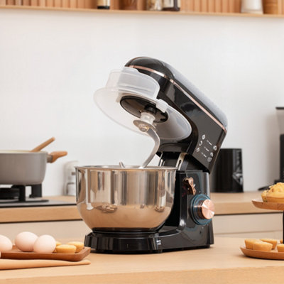 B&Q -  Electric Stand Mixer5L Food Mixer With Dough HookWhiskBlack