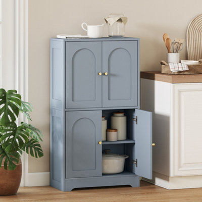 B&Q -  110Cm Kitchen Cupboard With 4 Arched Doors And 2 Adjustable Shelves