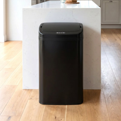 Homcom 48L Sensor BinGalvanised Steel Kitchen Bin With Automatic Close from B&Q