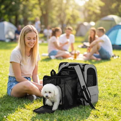 Pawhut Dog Carrier Backpack Expandable For Small Puppy Cat For Travel Hiking from B&Q