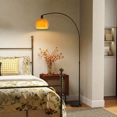 Homcom Modern Standing Lamp With Shade & Foot SwitchBlack