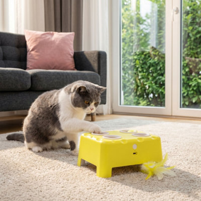 Pawhut Interactive Cat Toys For Indoor Kittens & Adult Cats Rechargeable from B&Q