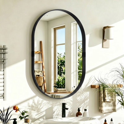 B&Q -  Wall Mirror With Elevated Aluminium Alloy Frame60 X 90 Cm