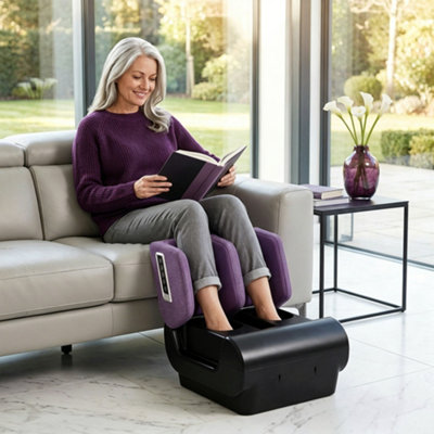 Homcom 2 In 1 Foot Massager Machine & Ottoman With Heat - Image 7