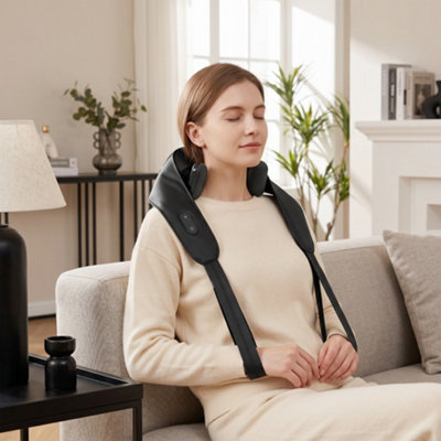 B&Q -  Cordless Neck Massager With Heat4D Shiatsu Shoulder Massager