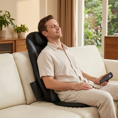 Homcom Back Massager With HeatDeep Tissue Massage Chair For Home Office from B&Q