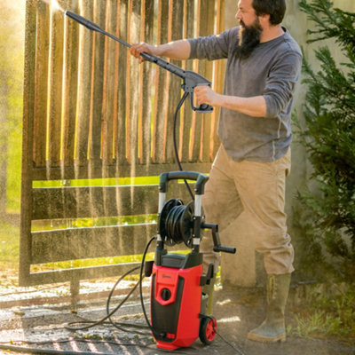 B&Q -  1800 W Power Washer 150 Bar Pressure With Adjustable NozzleRed