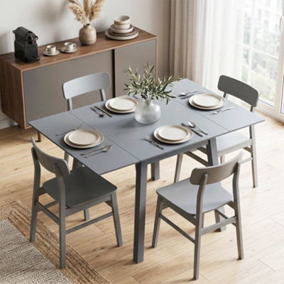 B&Q -  Extendable Kitchen Table For 2-4Folding Drop Leaf Dining Table