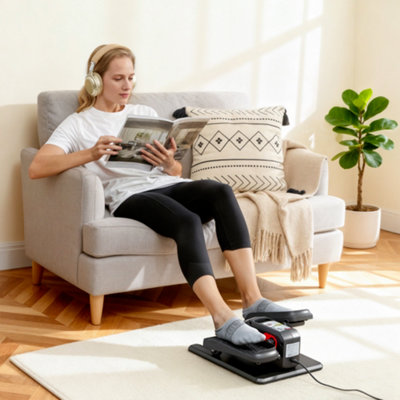 Sportnow Under Desk Elliptical Machine For Home, Seated Pedal Exerciser - Image 5