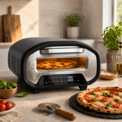 B&Q -  Pizza Oven Indoor12 Inch Electric Countertop Pizza Maker2200W