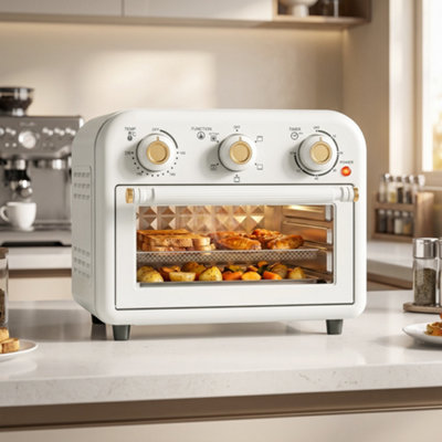 B&Q -  Air Fryer OvenConvection Oven12 LCream White