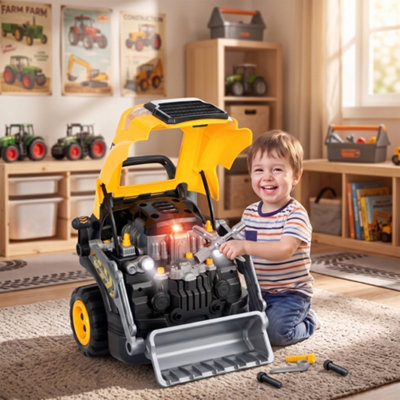 Aiyaplay Unisex Yellow Kids Truck Engine Toy With Spray, Lights, Sounds For 3-6 Years In Size 3 - Image 4