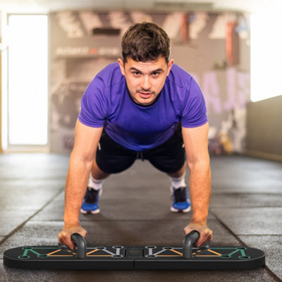 B&Q -  11-In-1 Foldable Push Up BoardPress Up Handles For Home Gym