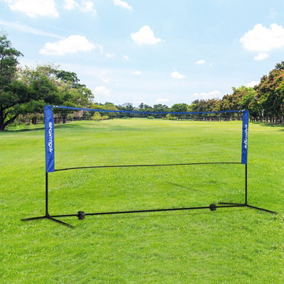 Sportnow Blue 3M Badminton Net, Height Adjustable Outdoor Sports Net, With Carry Bag, For Tennis, Pickleball, Volleyball, - Image 6