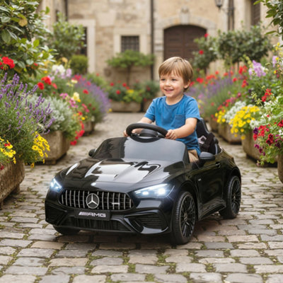 B&Q -  Kids Electric Car Licensed Mercedes Amg12V Ride On CarBlack