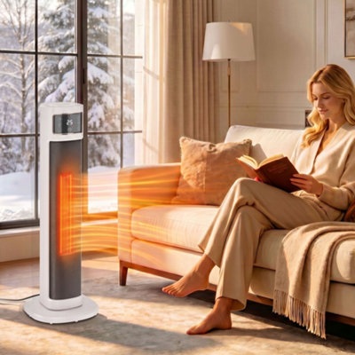 Rackhams Portable Space Heater, 2000W Electric Ceramic Heater With 4 Modes - Image 4