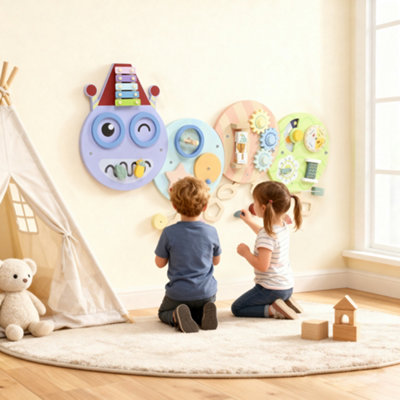 Aiyaplay Caterpillar Busy BoardSensory Wall Toy For Toddlers 3+ from B&Q
