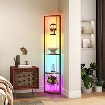 B&Q -  Rgb Led Lamp With Remote Control And Shelves For Bedroom
