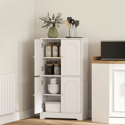 B&Q -  110Cm Kitchen Cupboard With 4 Arched Doors And 2 Adjustable Shelves