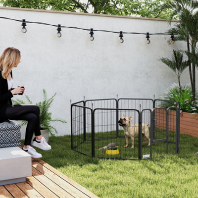 B&Q -  Eight-Panel Dog Playpen With DoorFor IndoorOutdoor60Cm Tall