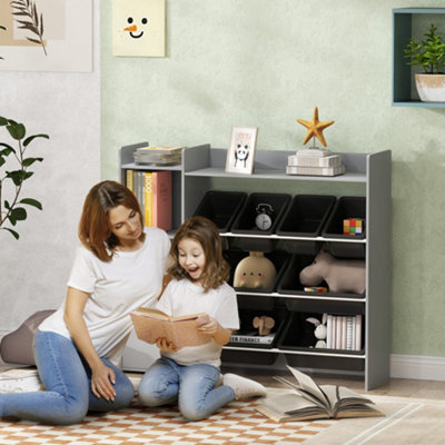 B&Q -  Toy Storage Unit With 8 Removable BinsStorage ShelvesCabinet