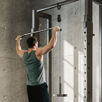 B&Q -  Weight Cable Pulley System For Home Gym With Universal Loading Pin