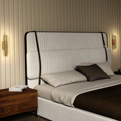 HOMCOM Gold Geometric LED Wall Light - Modern Design - 2 Pack - Image 10