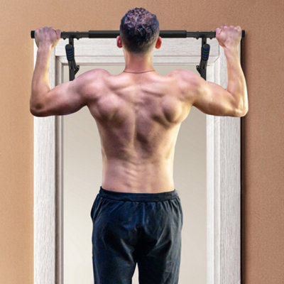 Sportnow Pull Up Bar DoorwayPush Up Stand W/ Resistance BandsBlue