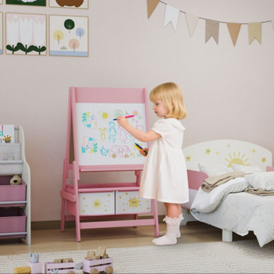 Aiyaplay (Pink) 3-In-1 Kids Easel, Double-Sided Art Easel With Paper Roll - Image 8