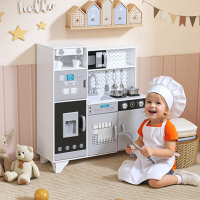 Aiyaplay Kids Play Kitchen Toy Kitchen With Stove SoundsIce & Coffee Maker from B&Q