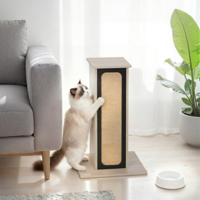 B&Q -  63Cm Cat Scratching PostScratcher W/ Replaceable Scratching Board