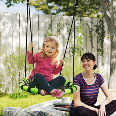 Aiyaplay Kid Nest Swing Seat60Cm Diameter Round Saucer Swing SetBlack from B&Q
