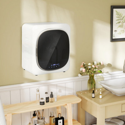 Homcom 4Kg 800W Vented Tumble Dryer With DeodorizeSmart ModeWhite