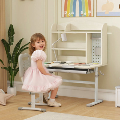 B&Q -  Kids DeskStudy Desk For Kids Height Adjustable With Tilt-Desktop