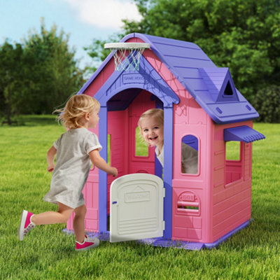 B&Q -  Playhouse For Kids Outdoor Indoor5 In 1 Garden HousePink